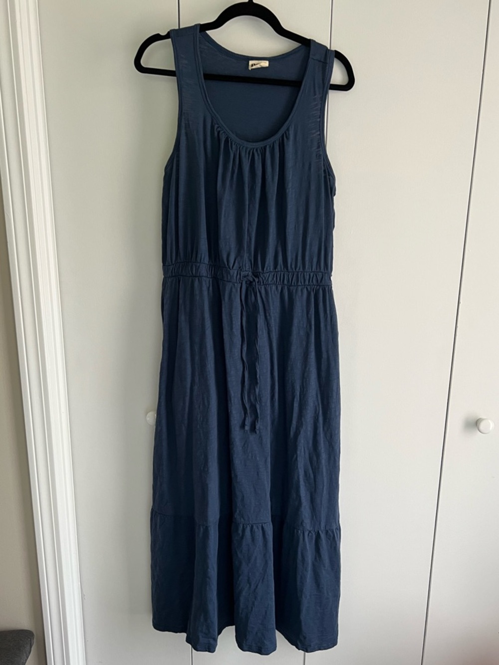 Pact Women's Cotton Maxi Dress - Navy Blue
